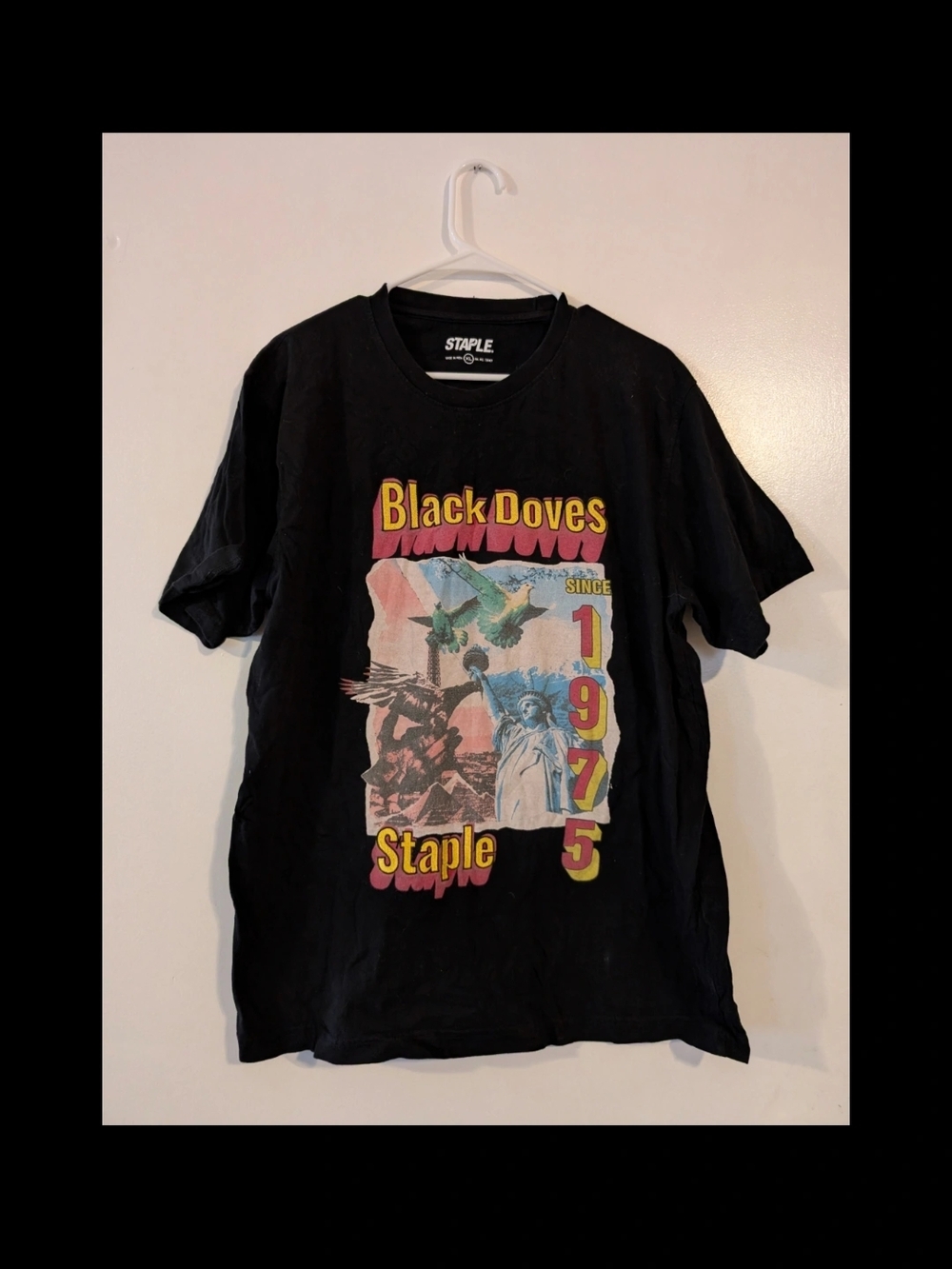 Staple Black 'Black Doves' Graphic Tee